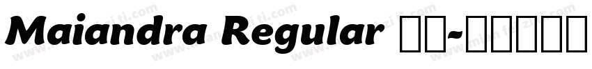Maiandra Regular 免费字体转换